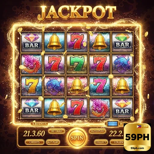 Exciting slot game interface on mobile device